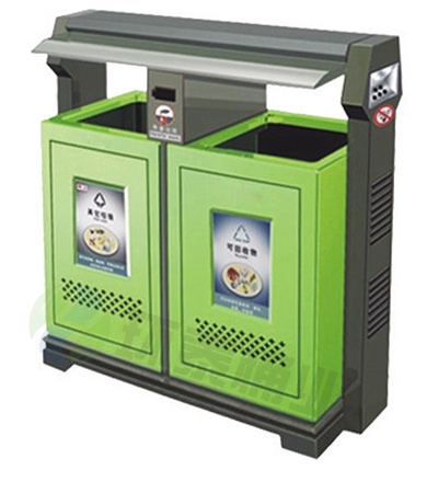 戶外分類鋼制垃圾筒