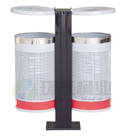 圓形分類沖孔垃圾箱