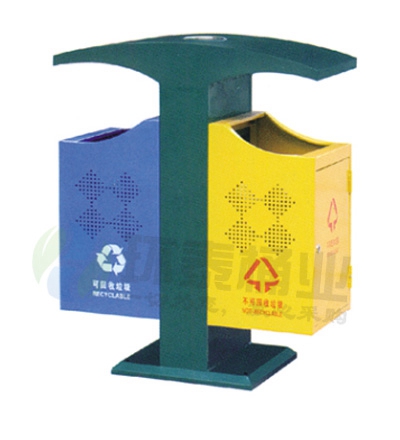 雙色沖孔分類垃圾桶