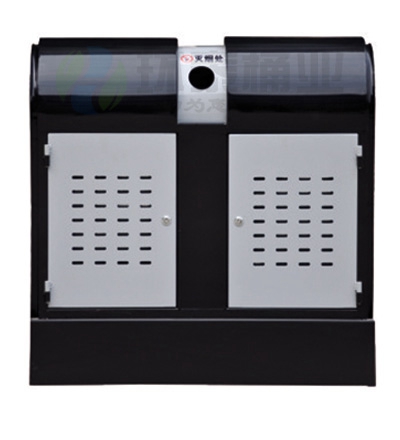 戶外分類黑色沖孔垃圾箱