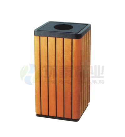 上投口戶外鋼木垃圾筒