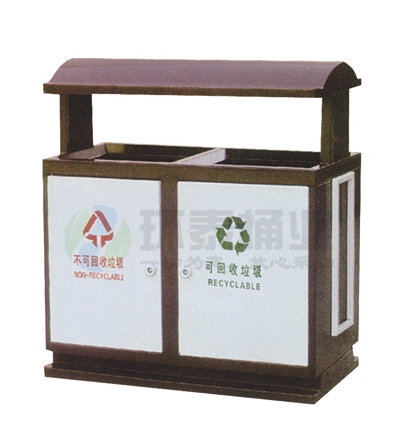 頂投口坐地式透氣孔鋼制垃圾桶