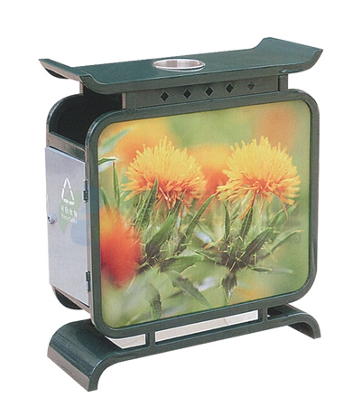 翼型分類鋼制廣告垃圾桶