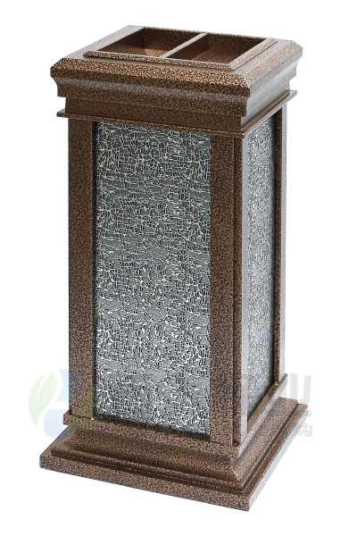 古銅漆皇家座地室內(nèi)垃圾桶