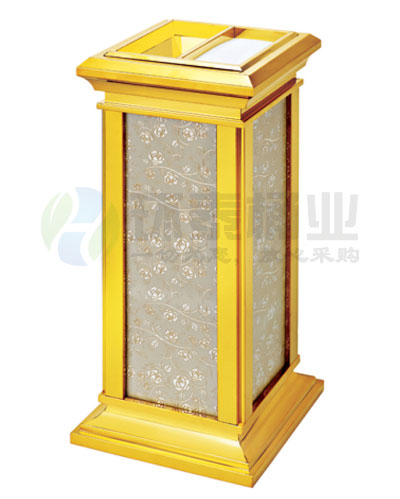 黃家座地鈦金垃圾桶