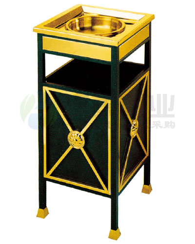 黑鐵花座地室內(nèi)垃圾桶