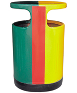 雙色玻璃鋼分類垃圾箱HT-BLG2240