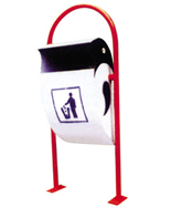 戶外搖臂式不銹鋼垃圾桶HT-BXG1260