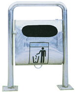 戶外搖擺式不銹鋼垃圾筒HT-BXG1290