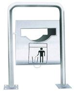 戶外搖擺式不銹鋼垃圾箱HT-BXG1300