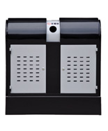 戶外分類黑色沖孔垃圾箱HT-GZ5020