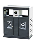 黑色沖孔分類鋼制垃圾桶HT-GZ5060