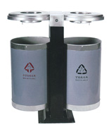 圓形分類鋼制果皮箱HT-GZ5090