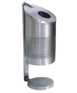 立柱式不銹鋼垃圾桶HT-BXG5100