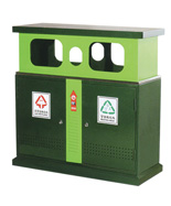 方形分類鋼制沖孔垃圾桶HT-GZ5120