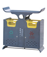 戶外分類鋼制果皮箱HT-GZ5170