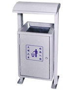 加蓋方形鋼制垃圾桶HT-GZ5550