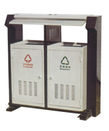 戶外鋼制分類沖孔果皮箱HT-GZ5660