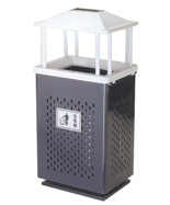 戶外寶塔沖孔垃圾桶HT-GZ5750