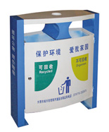帶煙缸鋼制分類垃圾桶HT-GZ5770