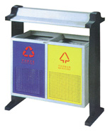 鋼制沖孔分類垃圾桶HT-GZ5830