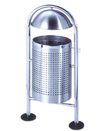 圓蓋沖孔不銹鋼垃圾桶HT-BXG5930