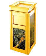 四菱角座地大理石酒店垃圾桶HT-SN002