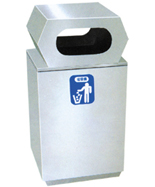 戶外不銹鋼鋼板果皮箱HT-BXG4190