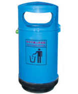 藍(lán)色側(cè)面投口鋼制果皮箱HT-GZ4330