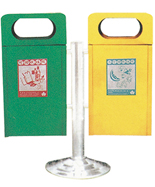 雙掛式雙色分類垃圾桶HT-GZ4490