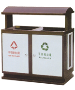 頂投口坐地式透氣孔鋼制垃圾桶HT-GZ4770