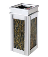 五彩繽紛系列玻璃四菱角垃圾桶HT-SN8060